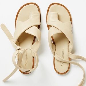 Anthropologie Coralie Ankle-Tie Sandals